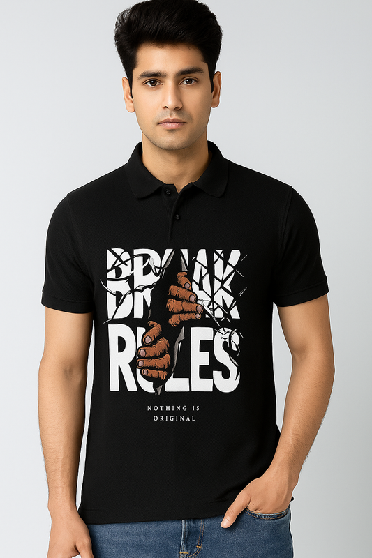 Break Rules – Rebel Mind Polo Tee